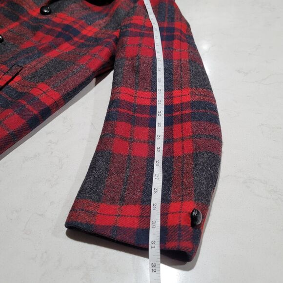 VTG Pendleton Wool Jacket Made In USA Plaid Large Over Coat Quilted Lining EUC - Picture 6 of 14